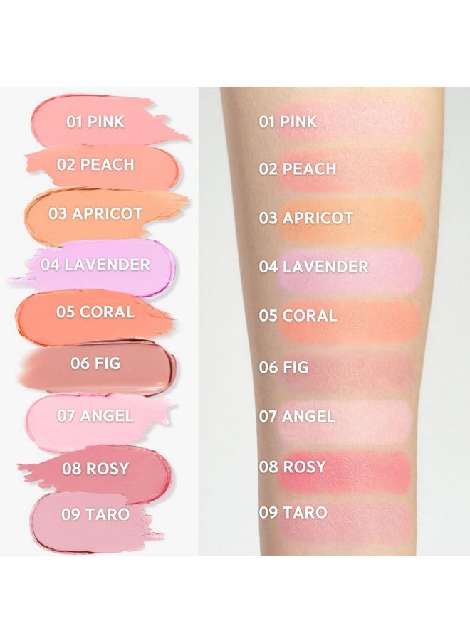 BBIA Ready To Wear Downy Cheek Cream Blush 8 Color - Creamy Blendable & Buildable Blush Dewy Texture & Matte Finish High Pigment Longlasting Lightweight Natural Face Makeup, 0.12oz (06 DOWNY FIG)