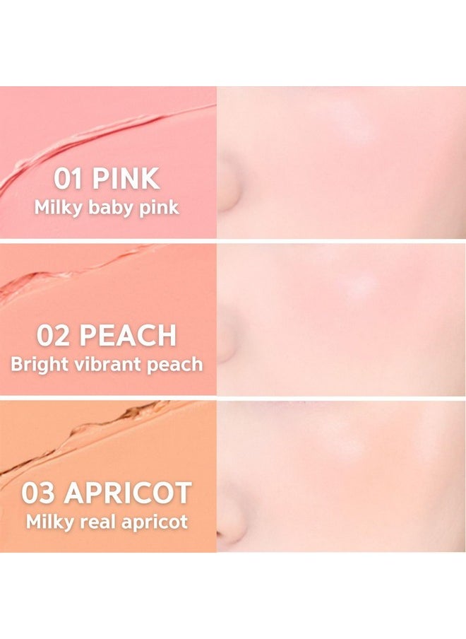 BBIA Ready To Wear Downy Cheek Cream Blush 8 Color - Creamy Blendable & Buildable Blush Dewy Texture & Matte Finish High Pigment Longlasting Lightweight Natural Face Makeup, 0.12oz (06 DOWNY FIG)