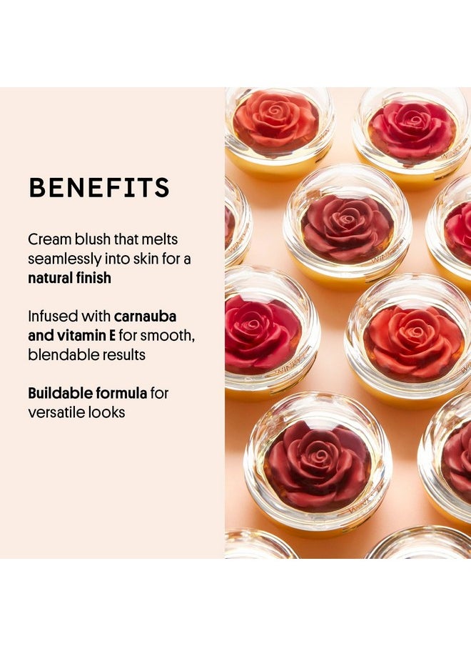 Winky Lux Cheeky Rose, Cream Blush for Cheeks, Flower Blush with Vitamin E, Makeup Blush and Flower Makeup, Pink Tea Time