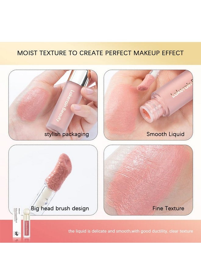 MEICOLY Matte Dewy Liquid Blush,Super Natural Cream Blush Stick for Cheeks,Silky Smooth Soft Pinch Long-Lasting Waterproof and Sweat proof Blush Makeup,Cruelty-Free,01,Bliss,Nude Pink