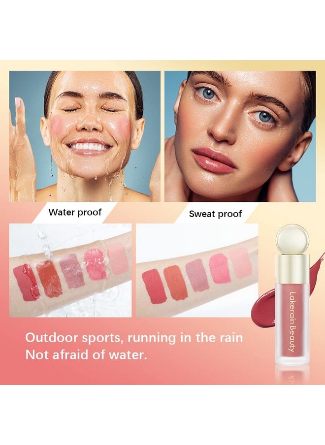 MEICOLY Matte Dewy Liquid Blush,Super Natural Cream Blush Stick for Cheeks,Silky Smooth Soft Pinch Long-Lasting Waterproof and Sweat proof Blush Makeup,Cruelty-Free,01,Bliss,Nude Pink