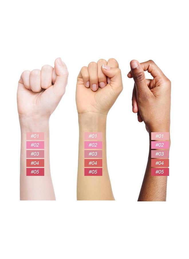MEICOLY Matte Dewy Liquid Blush,Super Natural Cream Blush Stick for Cheeks,Silky Smooth Soft Pinch Long-Lasting Waterproof and Sweat proof Blush Makeup,Cruelty-Free,01,Bliss,Nude Pink