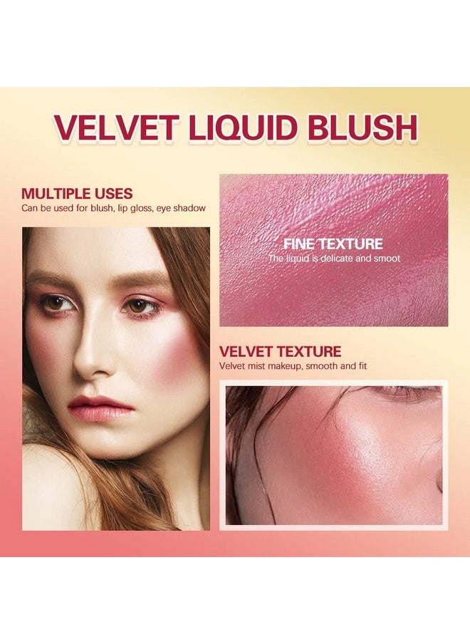 MEICOLY Matte Dewy Liquid Blush,Super Natural Cream Blush Stick for Cheeks,Silky Smooth Soft Pinch Long-Lasting Waterproof and Sweat proof Blush Makeup,Cruelty-Free,01,Bliss,Nude Pink