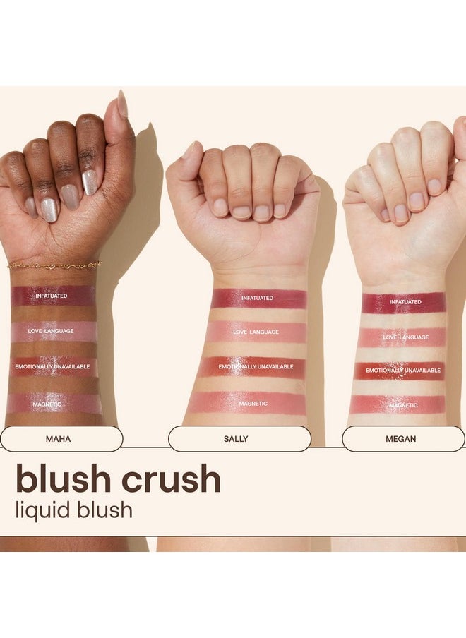Live Tinted Blush Crush Liquid Blush - Creamy Blush for All Skin Tones, Skincare-Powered With Peony Extract, Açai Fruit Oil, and Vitamin C Infused Liquid Makeup Blush, 1 oz - Soft Pink