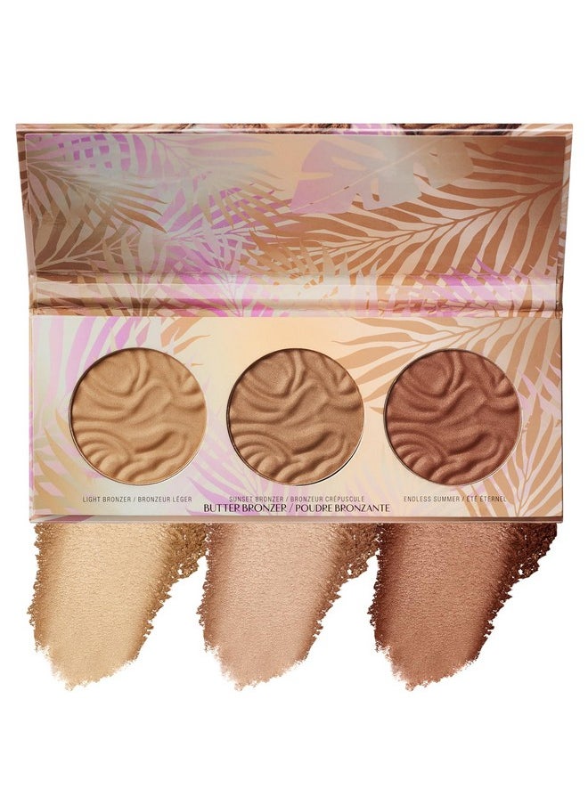 Physicians Formula Murumuru Butter Bronzer Face Makeup Palette Set, Includes Nourishing Butter Bronzer, Highlighter, Blush, Dermatologist Tested, Vegan & Cruelty-Free - Endless Summer Powder