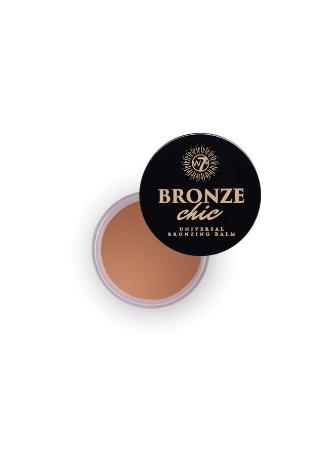 W7 Bronze Chic Bronzer - Cream Bronzing Balm - Contouring & Highlighting Vegan Makeup