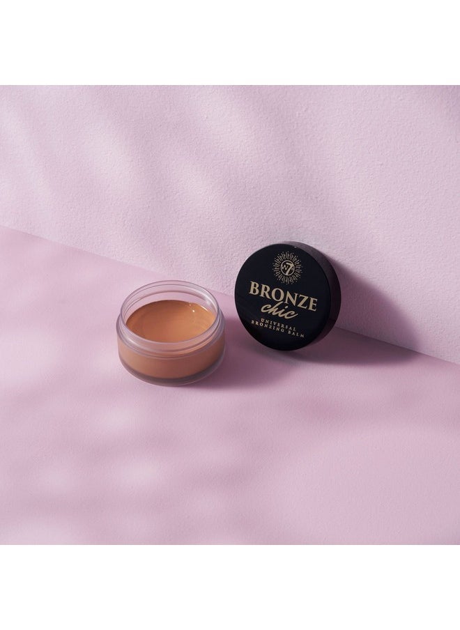 W7 Bronze Chic Bronzer - Cream Bronzing Balm - Contouring & Highlighting Vegan Makeup