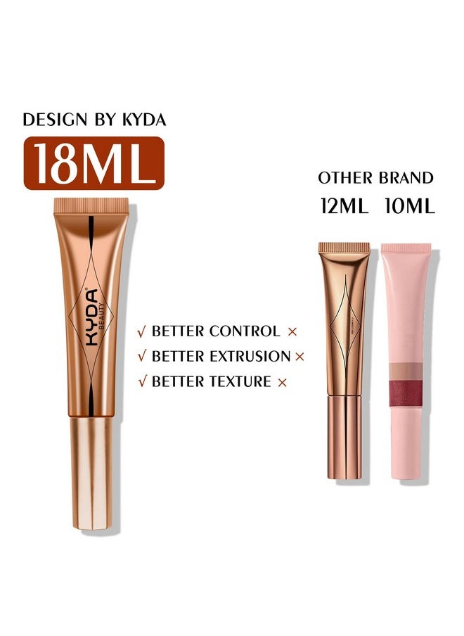 KYDA Blush Beauty Wand, Shimmer Face Blush with Cushion Applicator, Natural Pearl Finish, Silky Smooth Creamy Formula, Lightweight Blendable Blush Rouge Stick-Pearl Pink