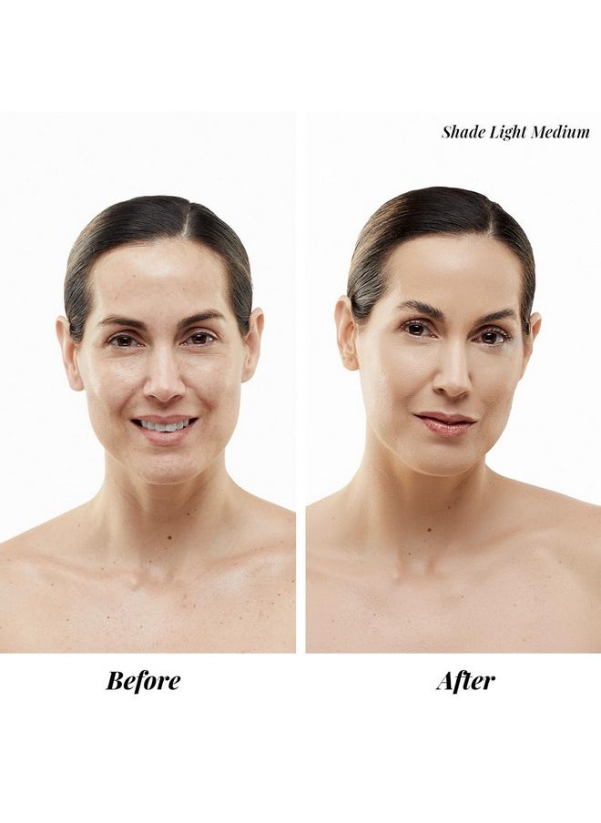 MagicMinerals AirBrush Foundation Set by Jerome Alexander - 3pc Set Includes Primer, Foundation and Kabuki Brush - Spray Makeup with Anti-aging Ingredients for Smooth Radiant Skin (Light)