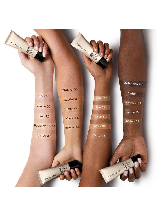 bareMinerals Complexion Rescue Tinted Moisturizer for Face with SPF 30 + Hyaluronic Acid, Hydrating Tinted Mineral Sunscreen for Face, Skin Tint, Vegan