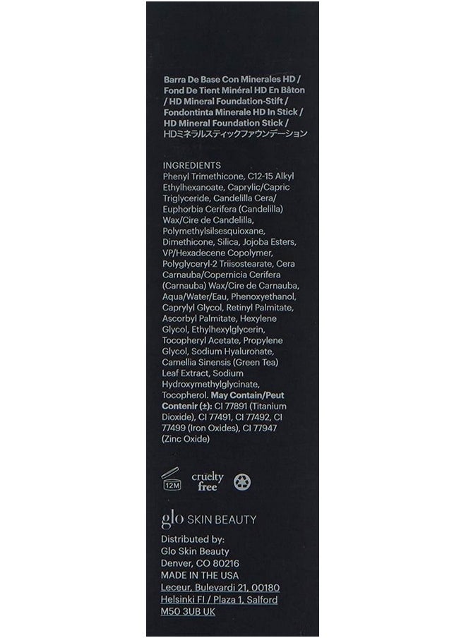 Glo Skin Beauty HD Mineral Foundation Stick - Concealer Makeup Infused with Hyaluronic Acid - Buildable Coverage, Contour & Highlighter (Fresco 3N)