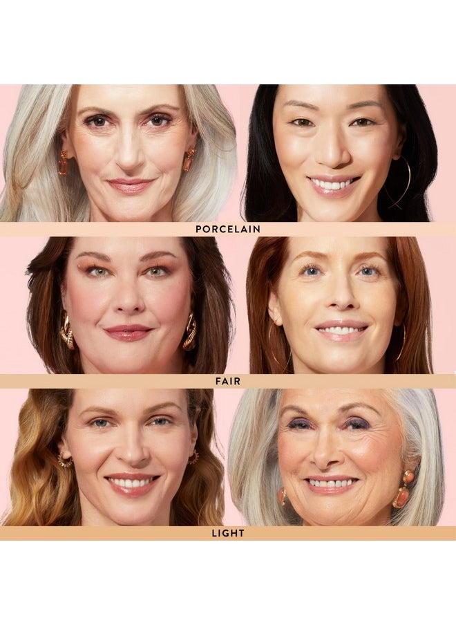 LAURA GELLER NEW YORK Baked Balance-N-Glow Illuminating Foundation - Fair - Buildable Sheer to Light Coverage - Satin Finish
