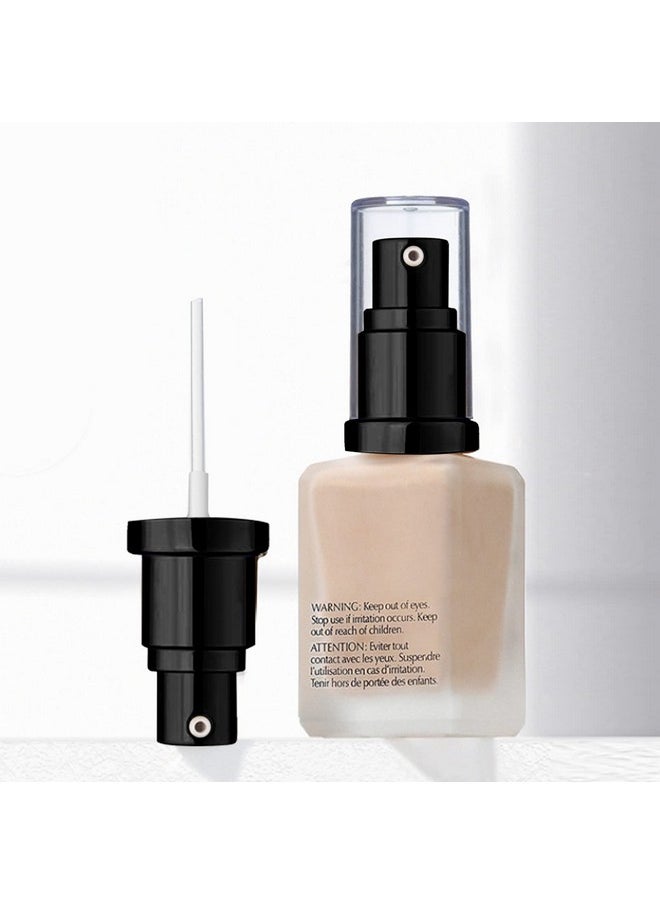 Chris.W 2Pack Foundation Pump Compatible with Maybelline Fit Me Liquid Foundation Makeup (Black+Black)