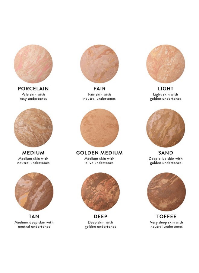 LAURA GELLER NEW YORK Award-Winning Baked Balance-n-Brighten Color Correcting Powder Foundation - Medium - Buildable Light to Medium Coverage - Demi-Matte Natural Finish
