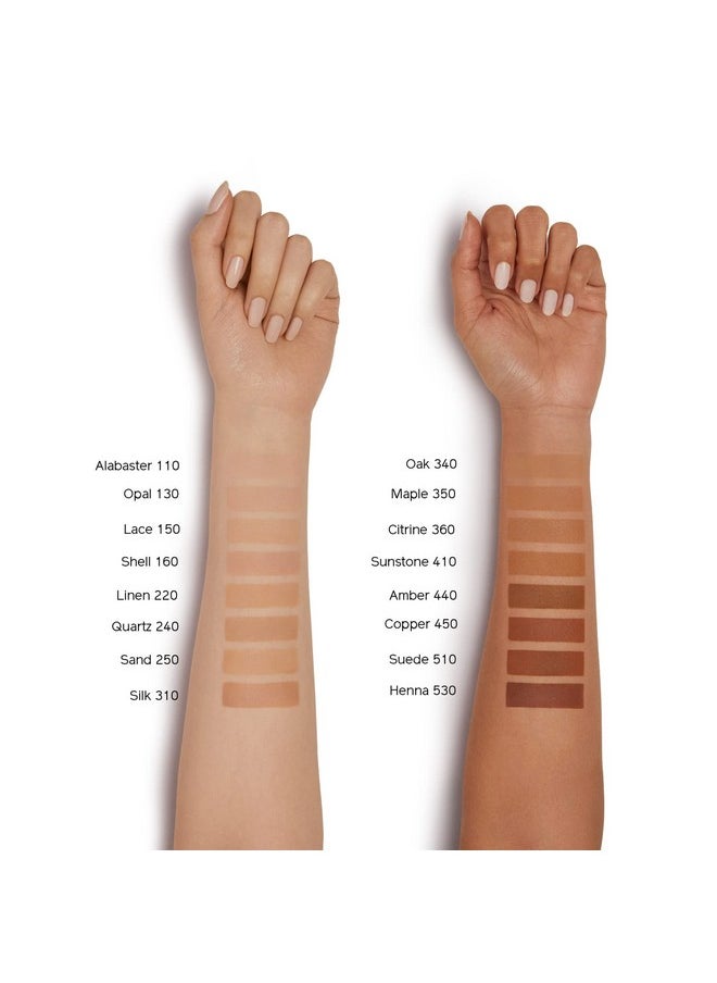 Shiseido Synchro Skin Self-Refreshing Custom Finish Powder Foundation - 24-Hour Sheer-to-Medium Buildable Coverage with Shine Control - Smudge Proof & Non-Comedogenic - Opal 130