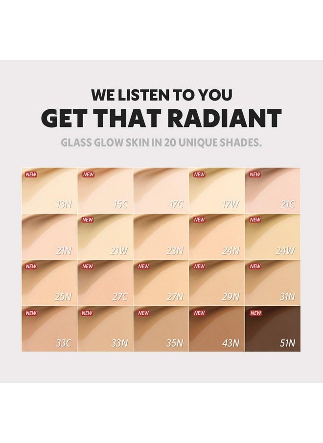 [*Mini Size*] TIRTIR Aura Glow Silver Cushion | Korean Cushion Foundation, (#23N Sand, 0.15 Fl Oz)