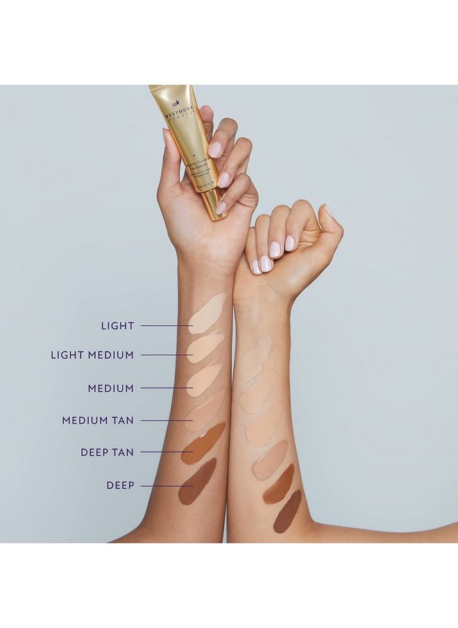 Westmore Beauty Instantly Flawless Foundation - Medium 1.2 oz - Foundation Full Coverage, Makeup Foundation, Liquid Foundation, Best Foundation, Light Foundation Foundation Makeup Full Coverage