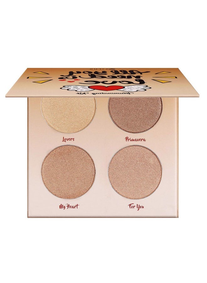 LIFUS Highlighter Palette，Highlighter Makeup Palette, Glow Bronzer Highlighter Powder Kit,Face illuminator makeup palette