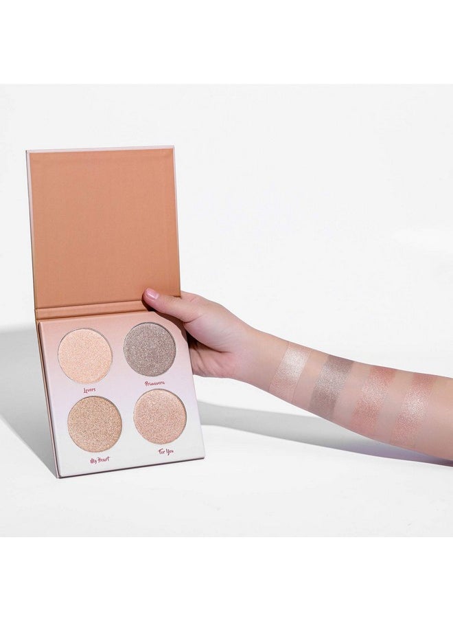 LIFUS Highlighter Palette，Highlighter Makeup Palette, Glow Bronzer Highlighter Powder Kit,Face illuminator makeup palette