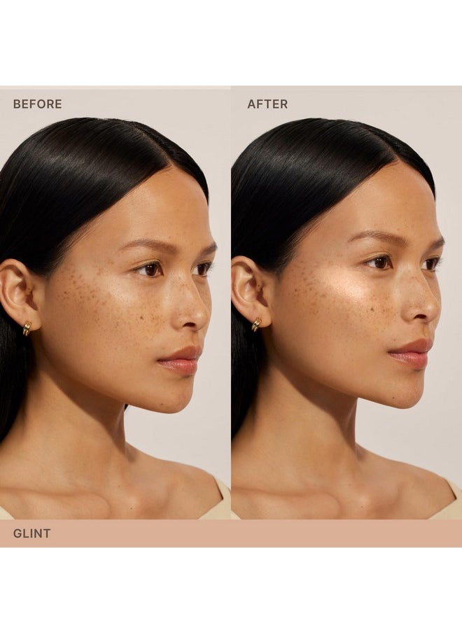 ILIA - Lightshift Cream Highlighter | Non-Comedogenic, Long-Lasting, Vegan, Cruelty-Free | Weightless, Seamless, Silky Highlighter (Glint - Soft Champagne, 0.27 oz | 7.8 g)