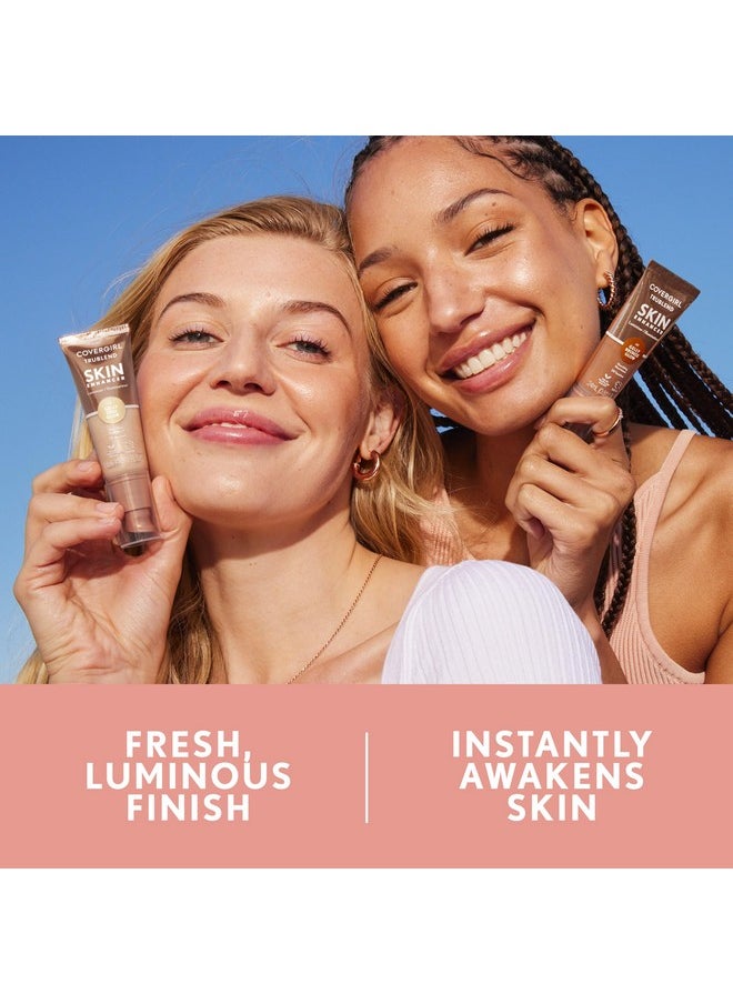 CoverGirl TruBlend Skin Enhancer, Opal Glow, Luminizer, Healthy-Looking Glow, Flexible Coverage, Clean & Vegan, Water-Based Formula, For All Skin Tones, 0.81oz