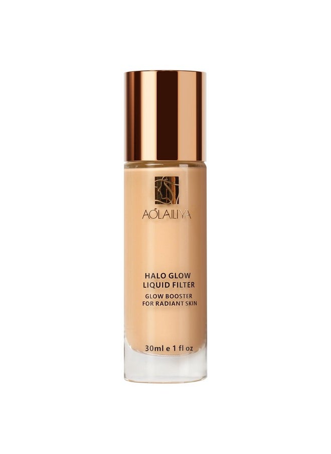 AOLAILIYA Natural Glow Liquid Filter, Face Complexion Booster For an All Day Radiant Glow Soft-Focus Look, Liquid Highlighter Primer, Glow Lotion, Vegan & Cruelty-Free (Fair/Light)