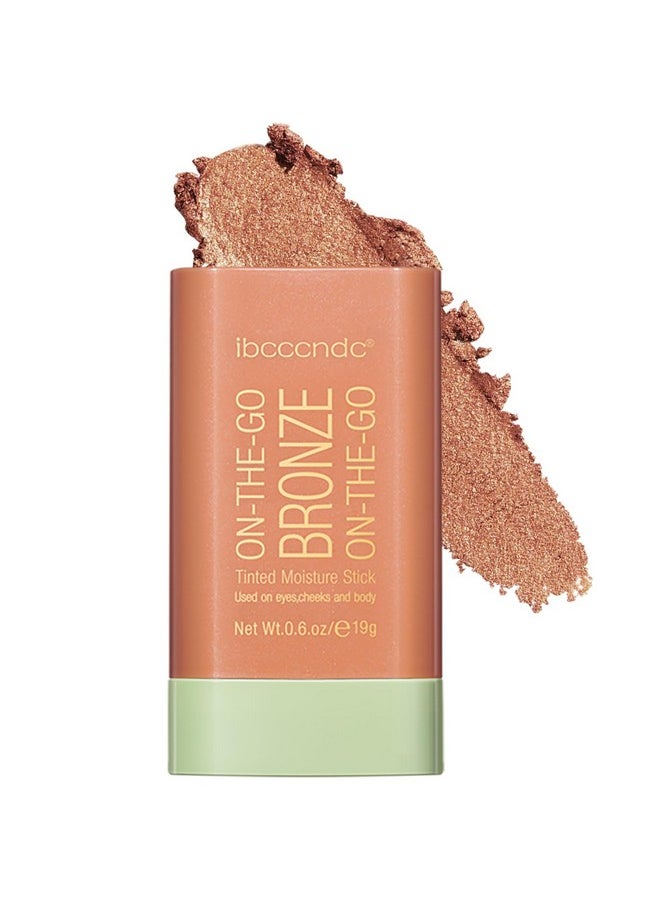 MEICOLY Cream Contour Stick, Shimmery Finish, Rich Glow, 03, 1.94 Ounce, Stick, Buildable, All Skin Tones, Water Resistant, Cruelty Free & Vegan, Facial Contouring Makeup