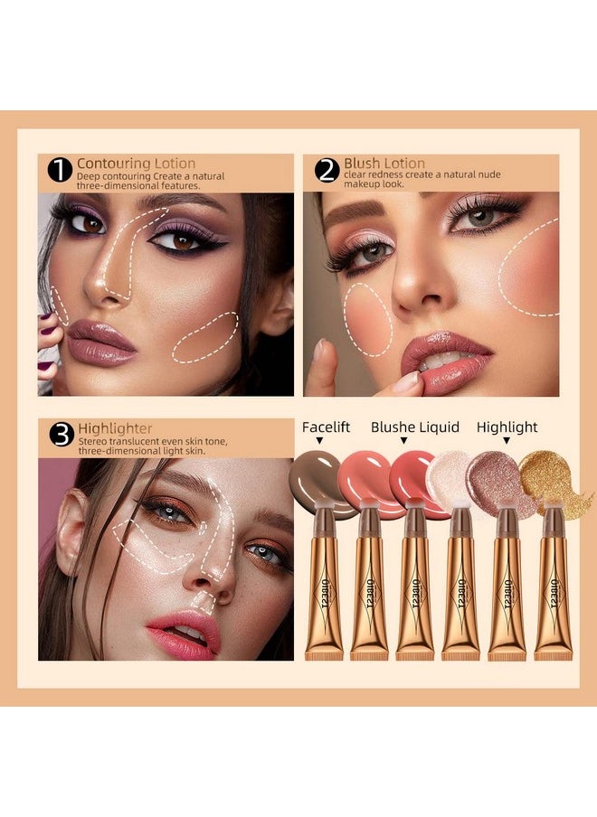 MEICOLY Liquid Highlighter Beauty Wand,Highlight Stick with Cushion Applicator,Lightweight Super Silky Cream Face Illuminator Highlight Make up,04 Pearl White