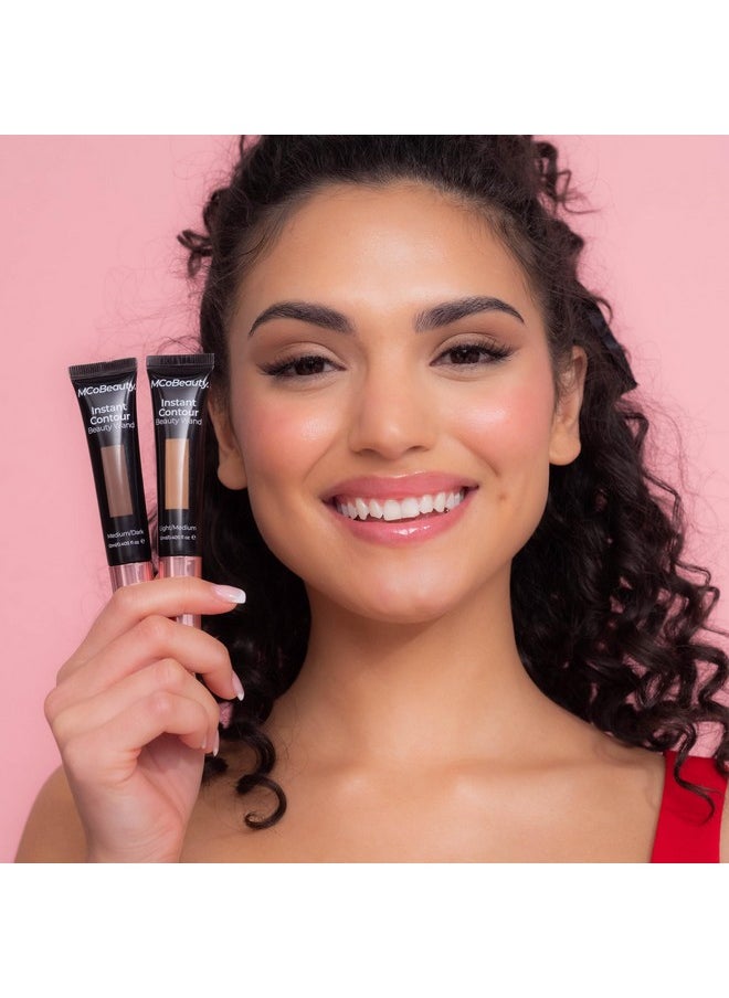 MCoBeauty Instant Contour Beauty Wand, Light/Medium, Sculpt & Define for a Natural Contour, Vegan, Cruelty Free Cosmetics