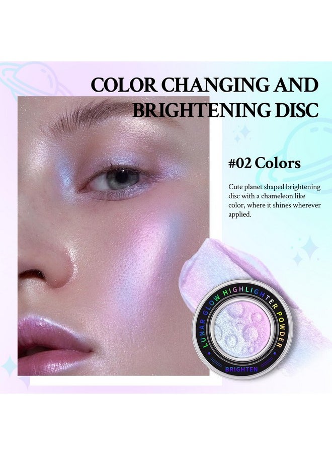 HOSAILY Chameleon Face Highlighter Palette, Multichrome Glitter Shimmer Highlighter Makeup, Holographic Sparkle Color Shifting Inner Corner Eye Highlighter Illuminator, Silky Creamy Mineral Eyeshadow2
