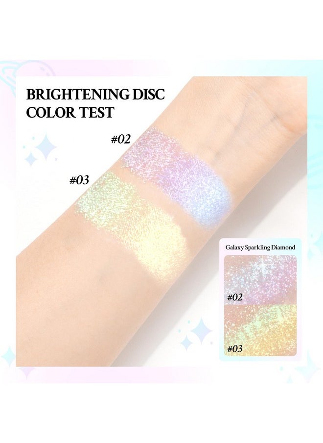 HOSAILY Chameleon Face Highlighter Palette, Multichrome Glitter Shimmer Highlighter Makeup, Holographic Sparkle Color Shifting Inner Corner Eye Highlighter Illuminator, Silky Creamy Mineral Eyeshadow2