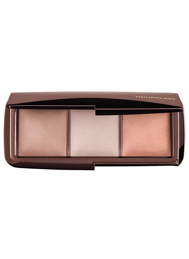Hourglass Ambient Lighting Palette. Three-Shade Highlighting Palette for Your Best Complexion. (Dim light -Incandescent Light -Radiant Light). Cruelty-Free and Vegan