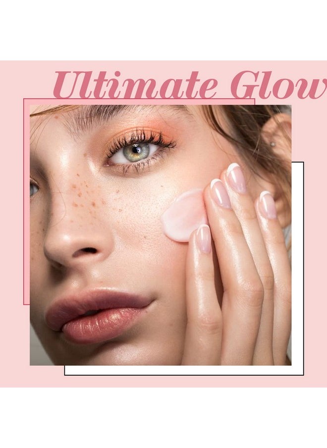 TOUCH IN SOL Pretty Filter Glassy Skin Balm Primer 1.05 oz. - Skin Smooth Moisturizing Primer before Makeup - Natural Glow Face Cream Moisturizer with Shea Butter and Rose Flower Water