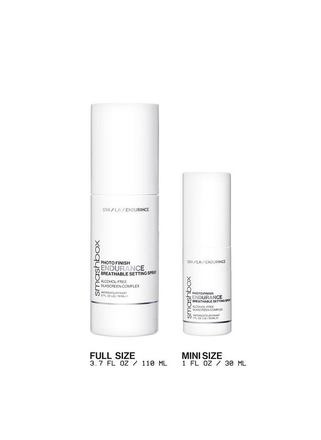 Smashbox Photo Finish Endurance Breathable Setting Spray | Long Lasting, Lightweight + Hydrating, 3.7 Fl Oz