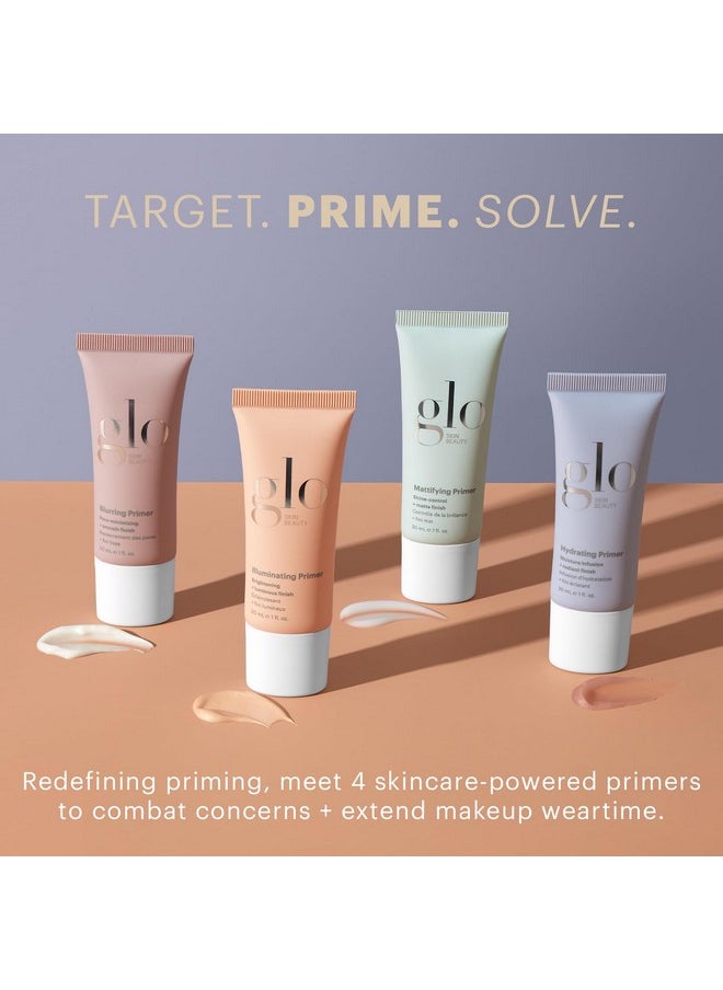 Glo Skin Beauty Blurring Primer with Ceramides - Minimize Pores & Fine Lines for Smoother Makeup Application, for All Skin Types, Semi-Matte Finish