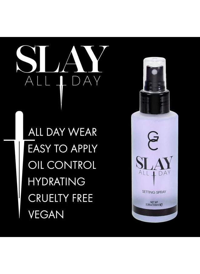 Gerard Cosmetics Slay All Day Makeup Setting Spray | Lavender Scented | Matte Finish with Oil Control | Cruelty Free, Long Lasting Finishing Spray, 3.38oz (100ml)