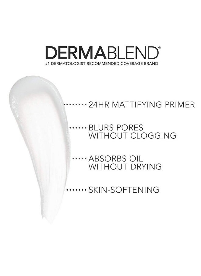 Dermablend Poresaver Matte Primer Face Makeup for Oily Skin, Lightweight Pore Minimizing & Blurring Face Primer, 24HR Wear, 1.0 Fl. Oz.