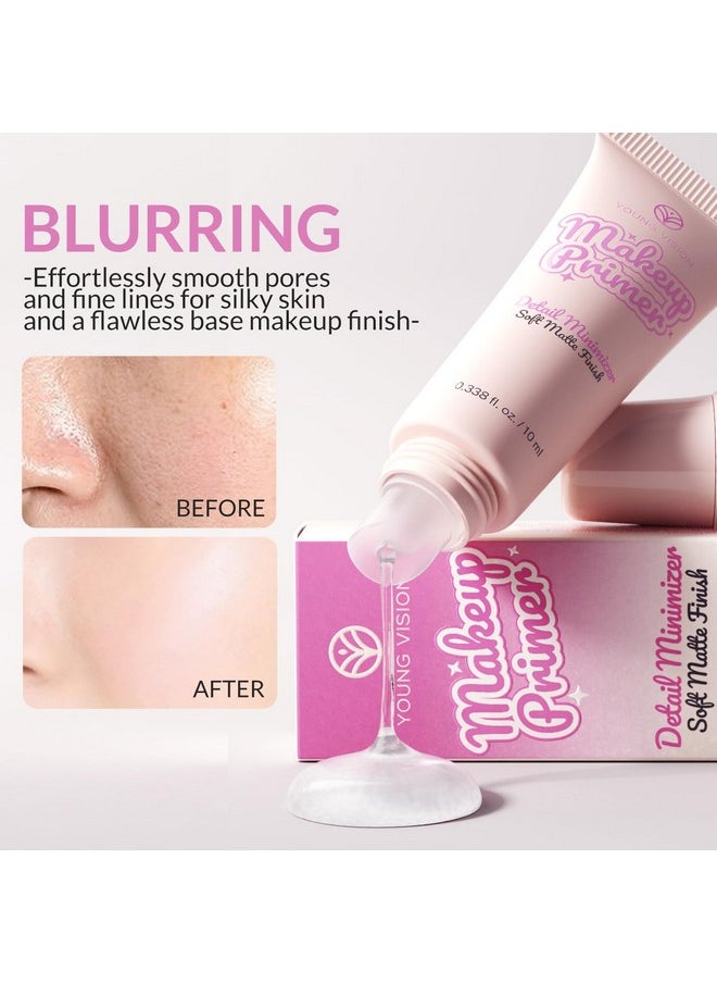 YOUNG VISION Pore-Minimizing Makeup Primer for Face Before Makeup, Soft Matte Finish, Shine Control, Long-Lasting Face & Foundation Base, Lightweight Complexion Prep, 0.338 fl oz