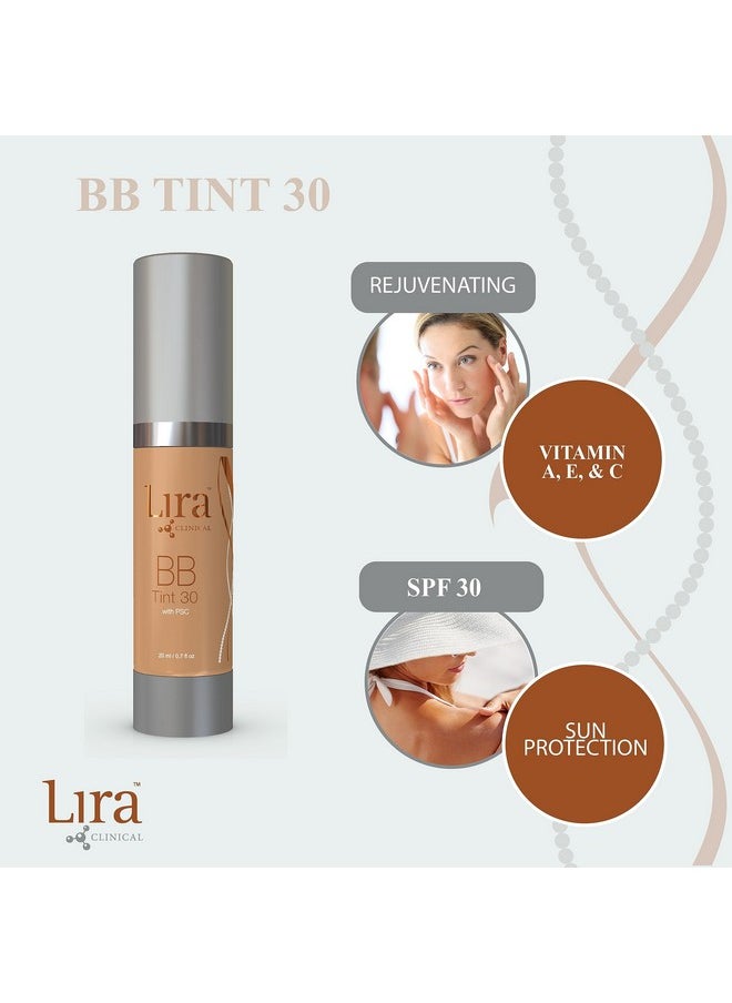 Lira Clinical BB - SPF 30 Tinted BB Cream with PSC & Vitamins - Full coverage - 0.7 fl oz. (BB Tint 30)