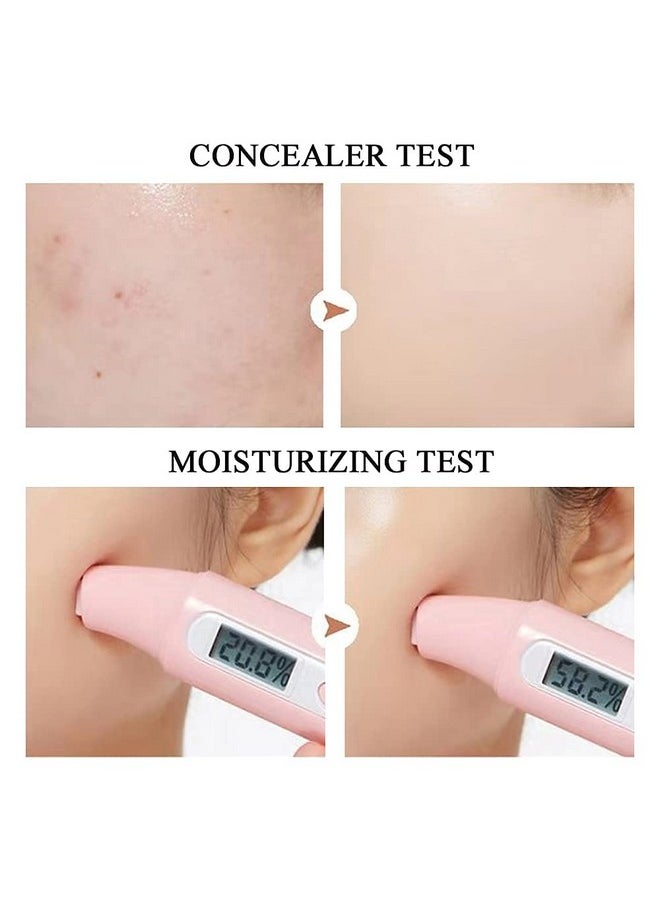 Air Cushion CC Cream Mushroom Head Foundation, Moisturizing BB Cream Makeup Long Lasting Matte Concealer (Natural)