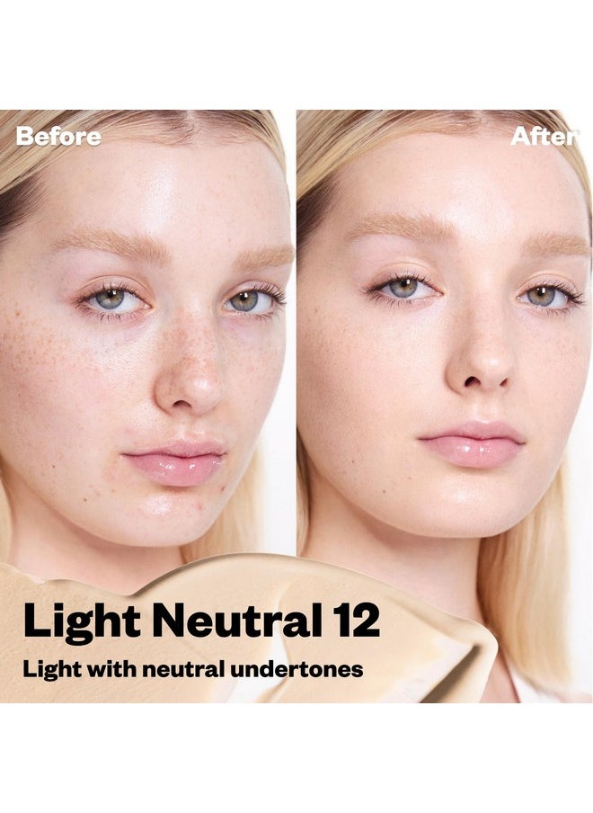 Kosas BB Burst Tinted Face Gel Cream - Supports Healthy Collagen, Smoothes Skin, Hydrates & Moisturizes - Lightweight Buildable Coverage - Light Neutral 12, (1 Oz/30 ML)