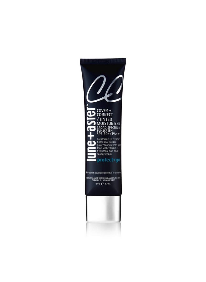 Lune+Aster CC Cream Broad Spectrum SPF 50/PA+++ - Medium - Medium coverage CC Cream with SPF 50 creates a dewy glow