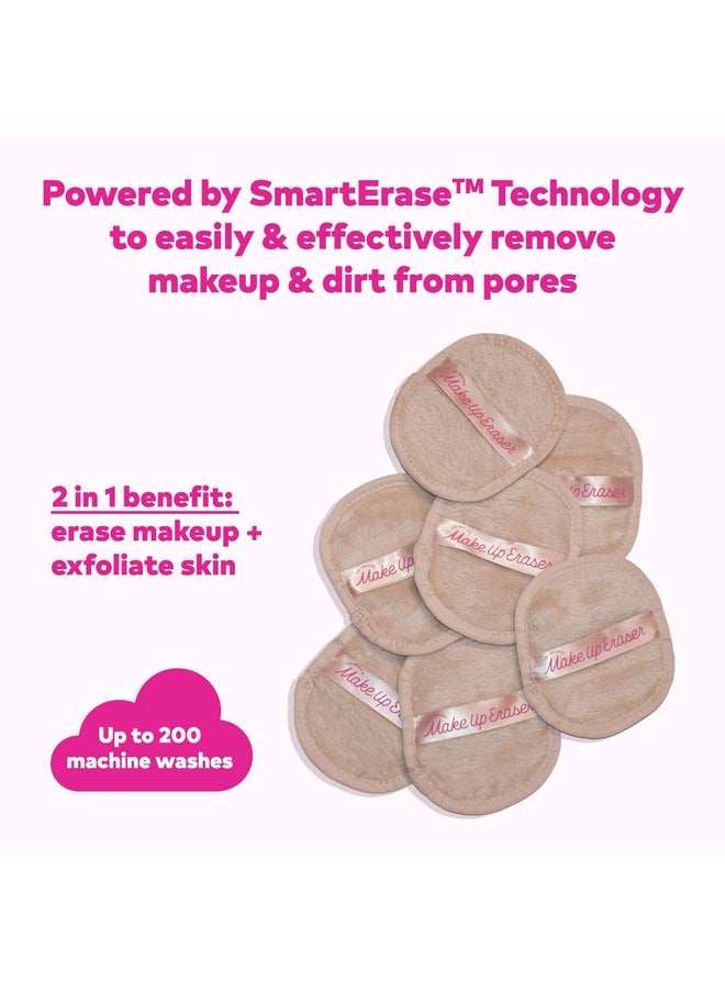 The Original MakeUp Eraser, 7-Day Set, Erase All Makeup With Just Water, Including Waterproof Mascara, Eyeliner, Foundation, Lipstick, Sunscreen, and More! (Sweet Cream), 7ct.