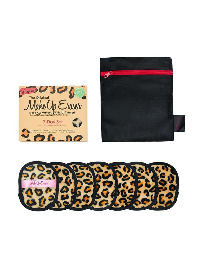 The Original MakeUp Eraser, 7-Day Set, Erase All Makeup With Just Water, Including Waterproof Mascara, Eyeliner, Foundation, Lipstick, Sunscreen, and More! Leopard, 7ct.
