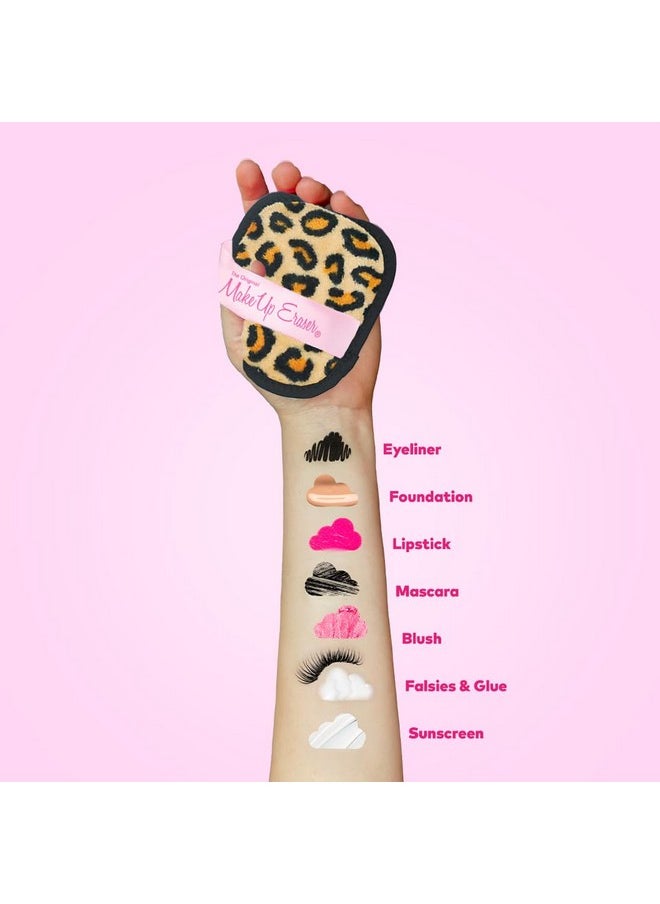 The Original MakeUp Eraser, 7-Day Set, Erase All Makeup With Just Water, Including Waterproof Mascara, Eyeliner, Foundation, Lipstick, Sunscreen, and More! Leopard, 7ct.