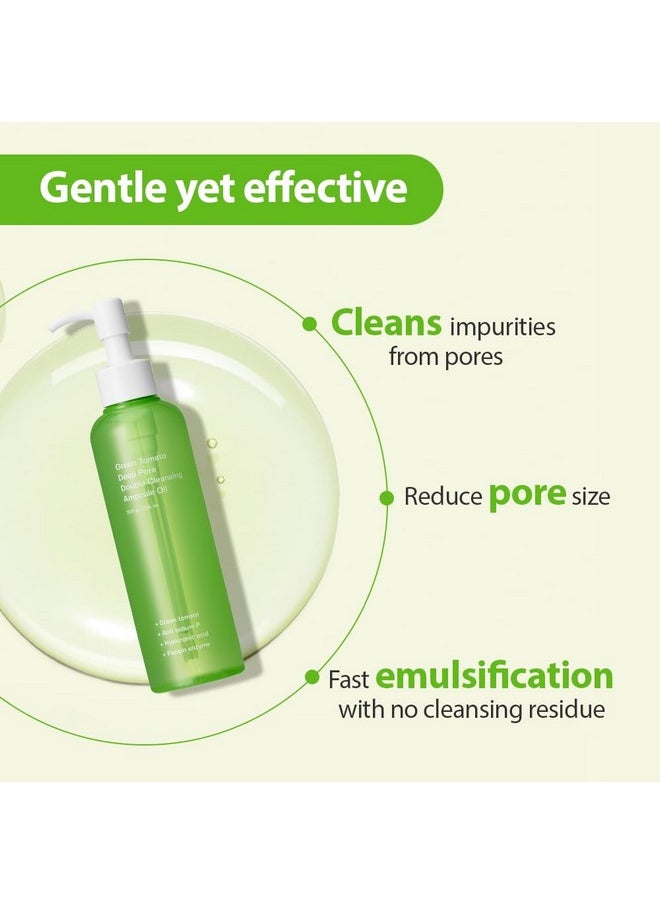 SUNGBOON EDITOR Double Cleansing Ampoule Oil | Makeup remover, Cleansing Oil for Blackhead Removal | Exfoliating Face Wash for Women | Pore Minimizer for Face | Korean Skin Care | 7.05 oz. (200g)