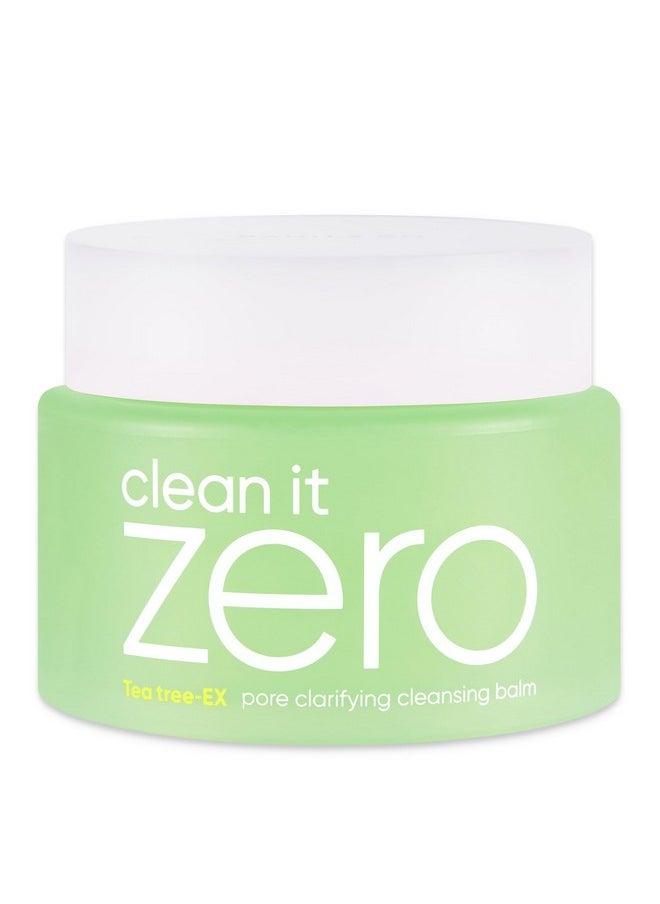 BANILA CO Clean it Zero Pore Clarifying Cleansing Balm - Korean Makeup Remover for Oily/Acne Prone Skin - Vegan & Made with Tea tree oil + 4-Terpineol - 100ml/3.38 fl oz…