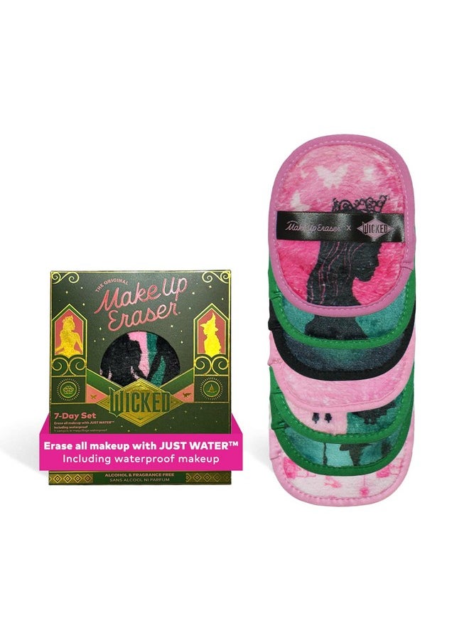 The Original MakeUp Eraser, 7-Day Set, Erase All Makeup With Just Water, Including Waterproof Mascara, Eyeliner, Foundation, Lipstick, Sunscreen, and More! Wicked, 7ct.