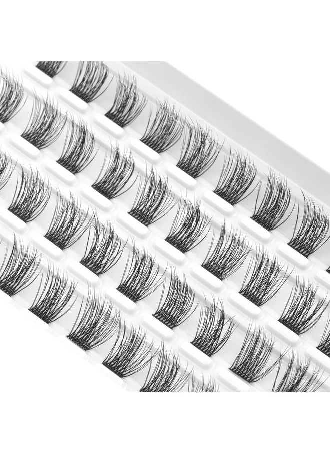 CarLary Lash Clusters, DIY Eyelash Extension, 40 Mini Glue Bonded Clusters Individual Lashes, Wispy Fluffy Reusable Artificial Natural Look for Cluster Lashes, C Curl Lashes Pack (Volume-12mm)