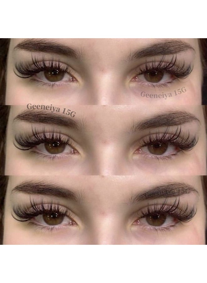 Wispy Mink Lashes Natural Eyelashes Spikes Lash Extensions Look Fluffy False Eyelashes 18mm Long Strip Lashes Cat Eye Eyelashes Fairy Look 7 Pairs Multipack by Geeneiya